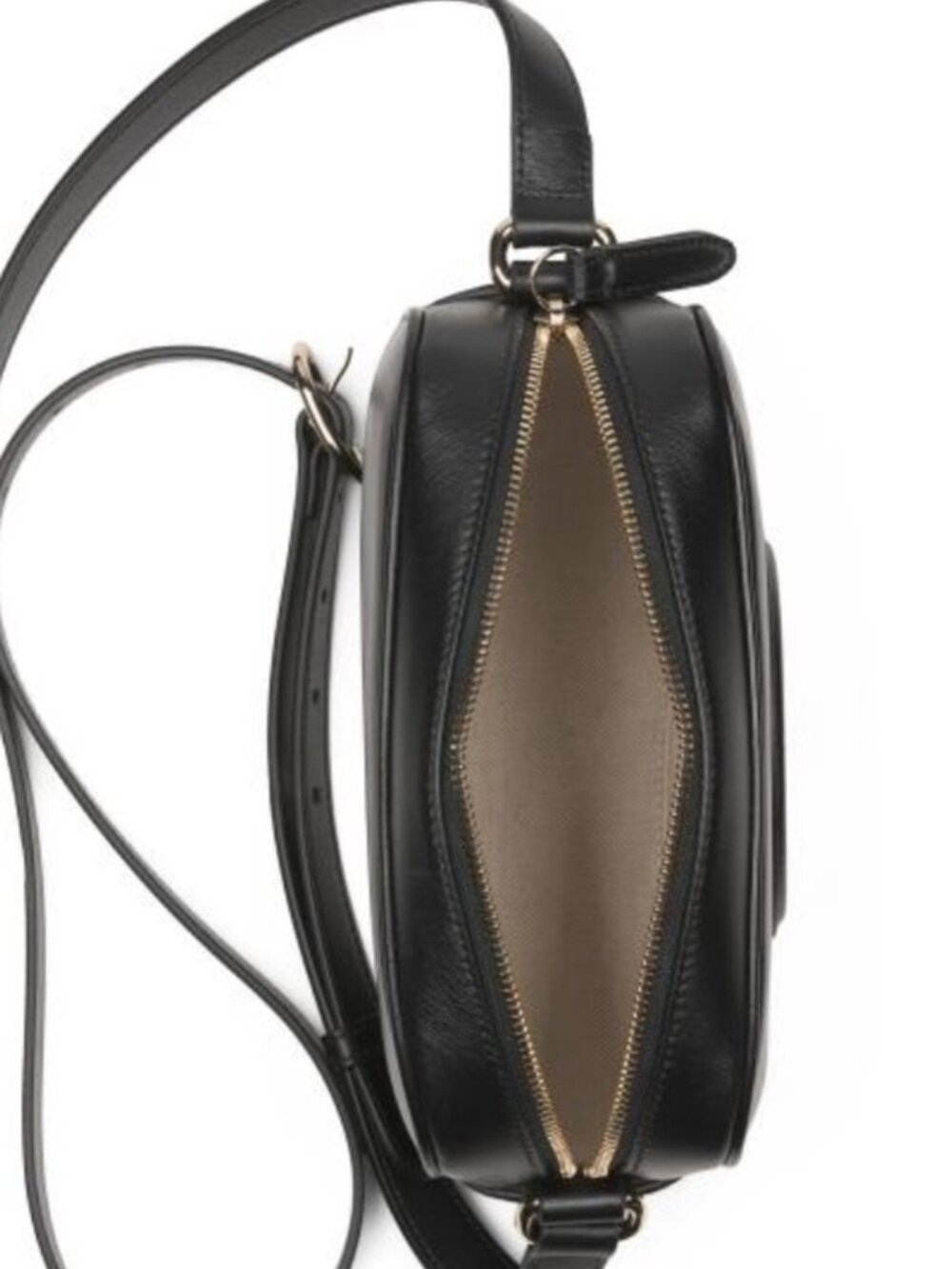Gucci Black Embossed Interlocking GG Leather Shoulder Bag - Picture 2 of 4